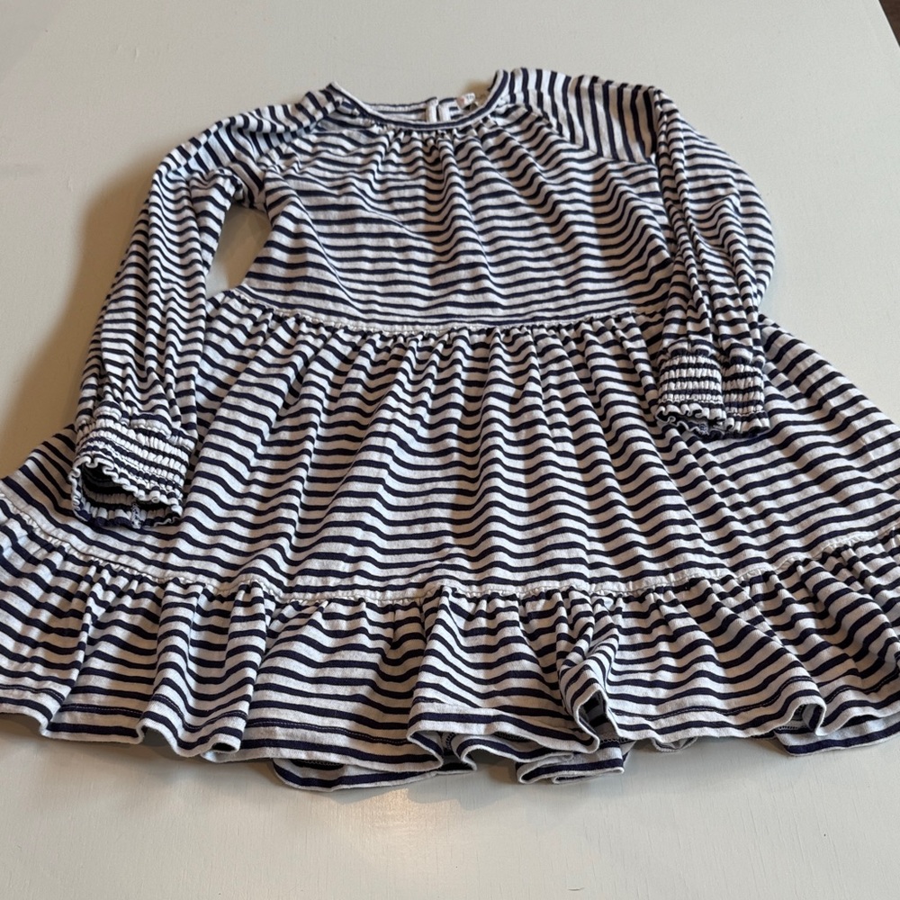 Crewcuts Navy and White Striped dress